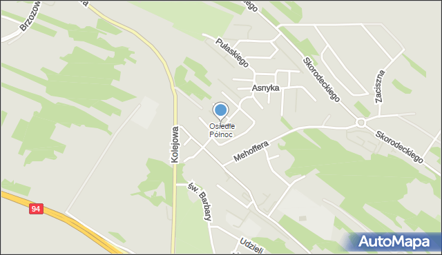 Ropczyce, Rataja Macieja, mapa Ropczyce