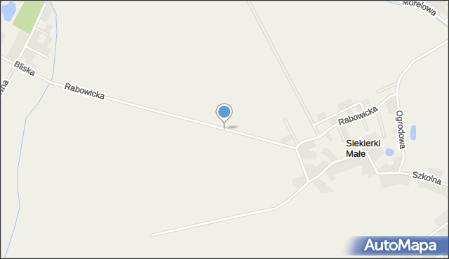 Siekierki Małe, Rabowicka, mapa Siekierki Małe