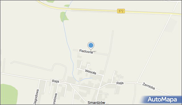 Smardzów gmina Siechnice, Radosna, mapa Smardzów gmina Siechnice