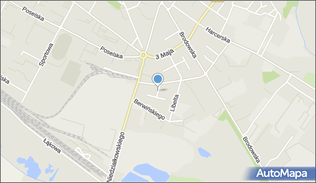 Środa Wielkopolska, Ratajczaka Franciszka, mapa Środa Wielkopolska