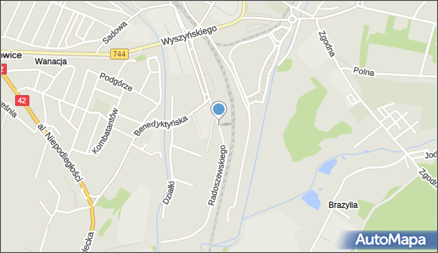 Starachowice, Radoszewskiego Józefa, mapa Starachowic