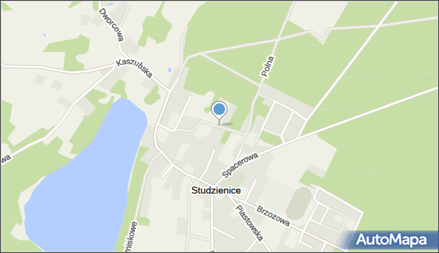 Studzienice powiat bytowski, Radosna, mapa Studzienice powiat bytowski