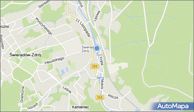 Świeradów-Zdrój, Ratowników Górskich, mapa Świeradów-Zdrój