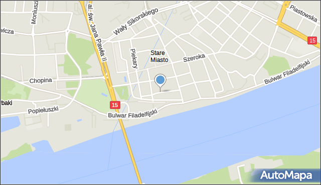 Toruń, Rabiańska, mapa Torunia
