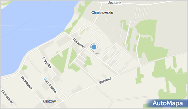 Tuliszów, Radosna, mapa Tuliszów