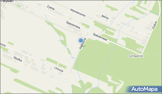 Tumlin-Wykień, Radosna, mapa Tumlin-Wykień