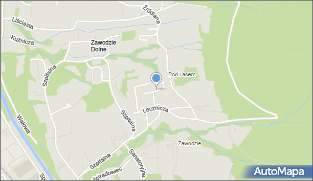 Ustroń powiat cieszyński, Radosna, mapa Ustroń powiat cieszyński