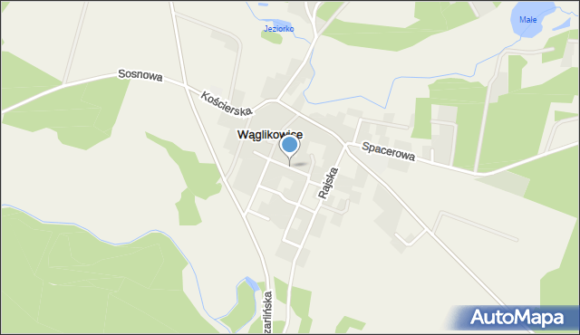 Wąglikowice, Radosna, mapa Wąglikowice