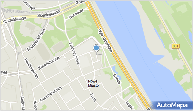 Warszawa, Rajców, mapa Warszawy
