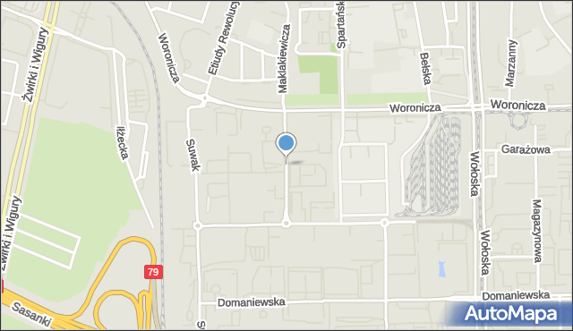 Warszawa, Racjonalizacji, mapa Warszawy