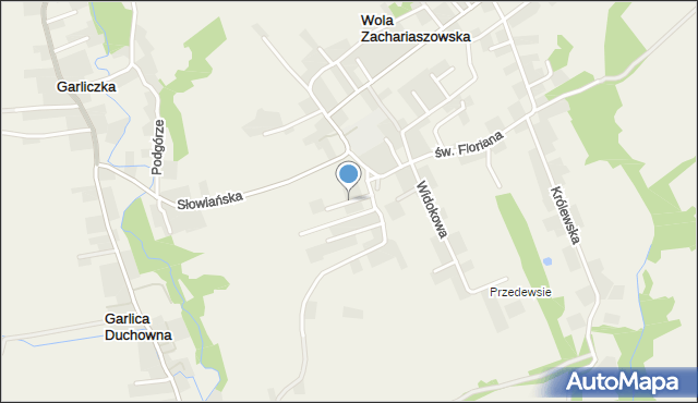 Wola Zachariaszowska, Radosna, mapa Wola Zachariaszowska