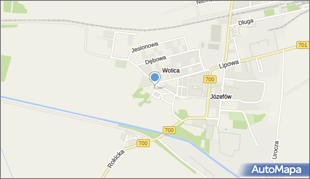 Wolica gmina Ożarów Mazowiecki, Radosna, mapa Wolica gmina Ożarów Mazowiecki