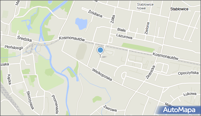 Wrocław, Rawicka, mapa Wrocławia