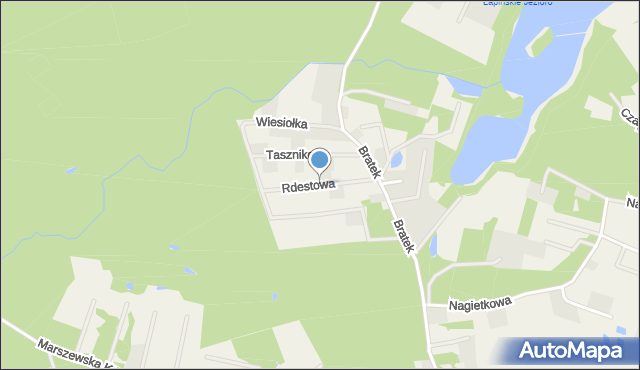 Czapielsk, Rdestowa, mapa Czapielsk