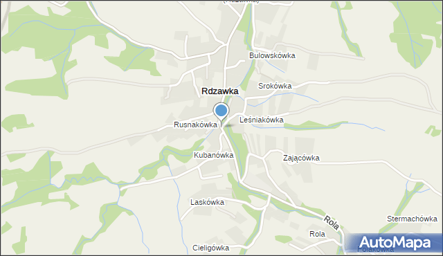 Rdzawka, Rdzawka, mapa Rdzawka
