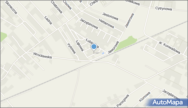 Smolec, Rdestowa, mapa Smolec
