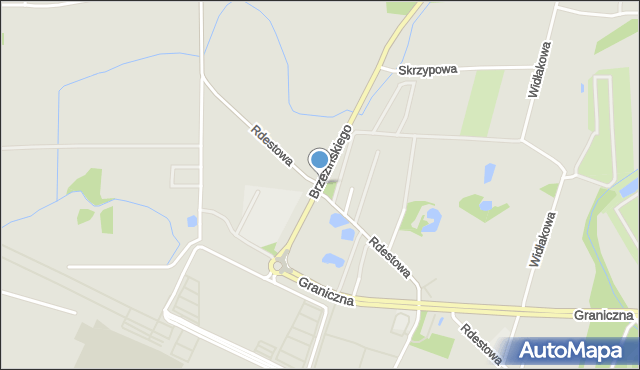 Wrocław, Rdestowa, mapa Wrocławia