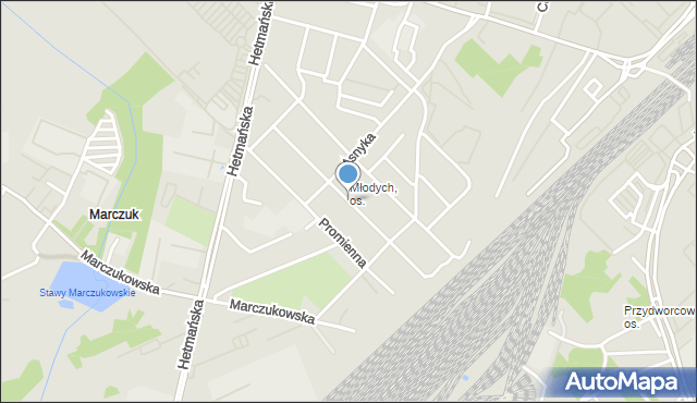 Białystok, Reymonta Władysława, mapa Białegostoku
