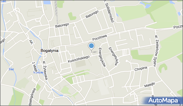 Bogatynia, Reymonta Władysława, mapa Bogatynia