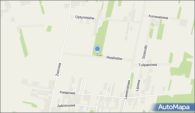 Chrośla, Realistów, mapa Chrośla