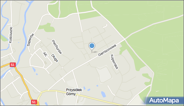 Dobre Miasto, Reja Mikołaja, mapa Dobre Miasto