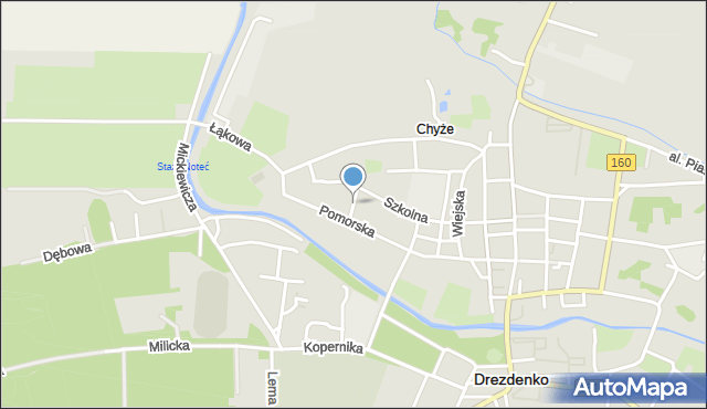 Drezdenko, Reymonta Władysława, mapa Drezdenko