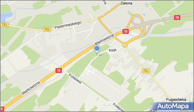 Fugasówka, Reja Mikołaja, mapa Fugasówka