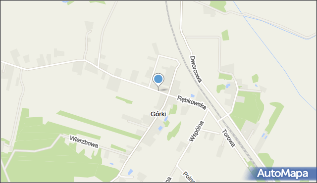 Górki gmina Garwolin, Rębkowska, mapa Górki gmina Garwolin