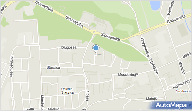 Gorzów Wielkopolski, Reja Mikołaja, mapa Gorzów Wielkopolski