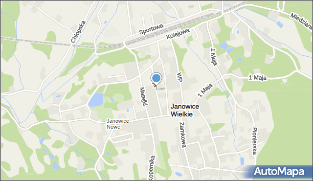 Janowice Wielkie, Reja Mikołaja, mapa Janowice Wielkie
