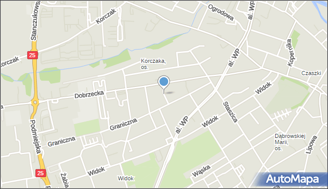 Kalisz, Reja Mikołaja, mapa Kalisza