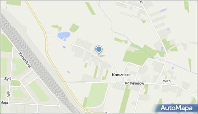 mapa karsznice Reymonta Władysława Karsznice, Ulica, 98 220