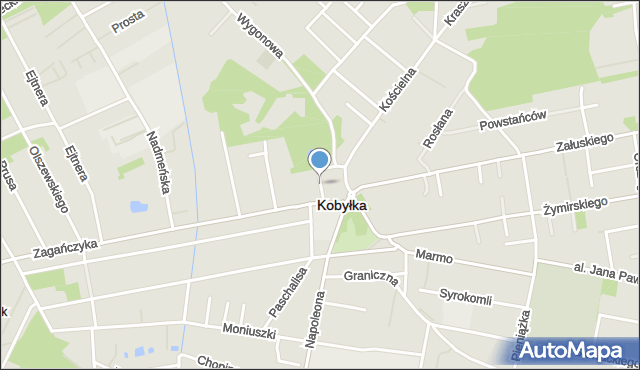 Kobyłka, Rejtana Tadeusza, mapa Kobyłka