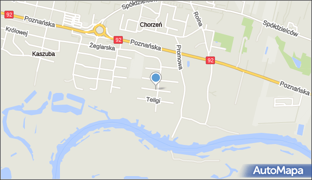 Konin, Regatowa, mapa Konina