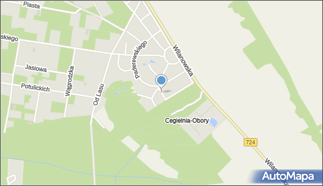 Konstancin-Jeziorna, Reja Mikołaja, mapa Konstancin-Jeziorna