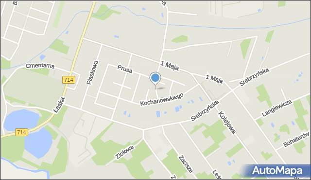 Konstantynów Łódzki, Reja Mikołaja, mapa Konstantynów Łódzki