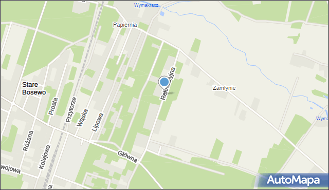 Kornaciska, Rekreacyjna, mapa Kornaciska