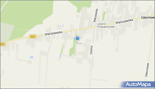 Leszno powiat warszawski zachodni, Reginy, mapa Leszno powiat warszawski zachodni