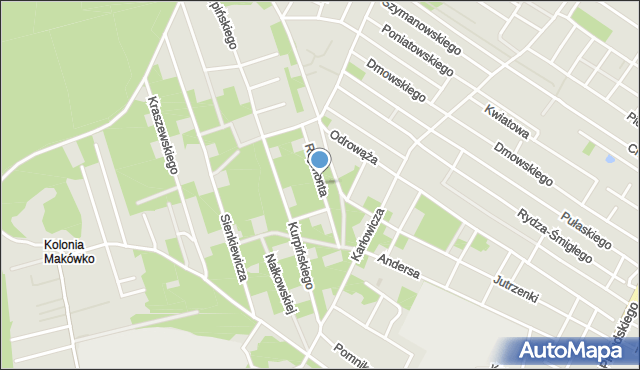 Marki powiat wołomiński, Reymonta Władysława, mapa Marki powiat wołomiński