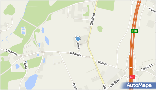 Miszewo gmina Żukowo, Reja Mikołaja, mapa Miszewo gmina Żukowo