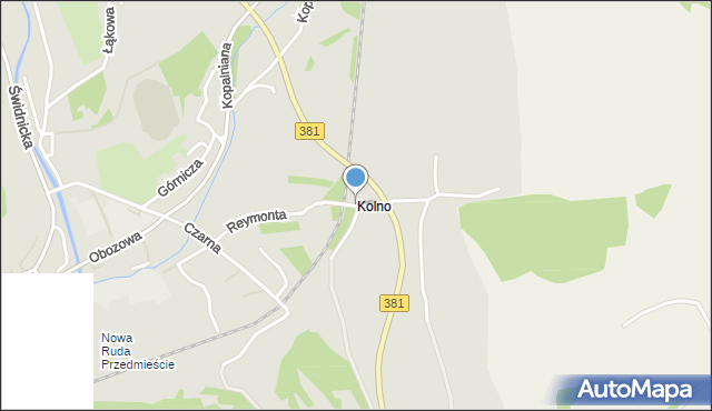 Nowa Ruda powiat kłodzki, Reymonta Władysława, mapa Nowa Ruda powiat kłodzki