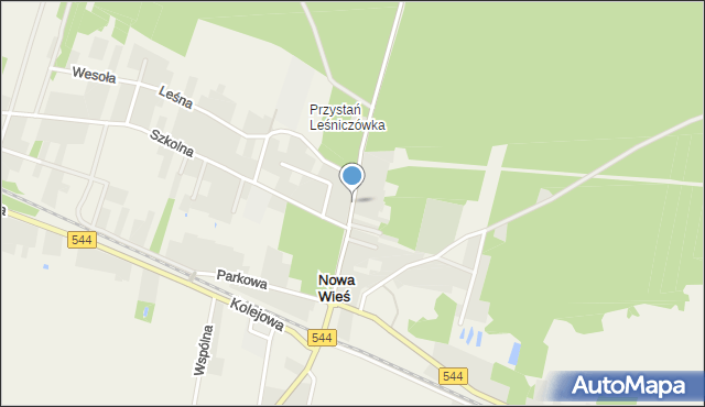Nowa Wieś gmina Olszewo-Borki, Reymonta Władysława, mapa Nowa Wieś gmina Olszewo-Borki