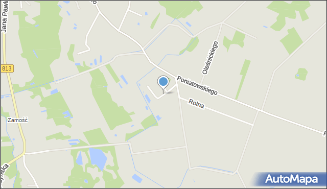 Ostrów Lubelski, Respondka Augustyna, mapa Ostrów Lubelski