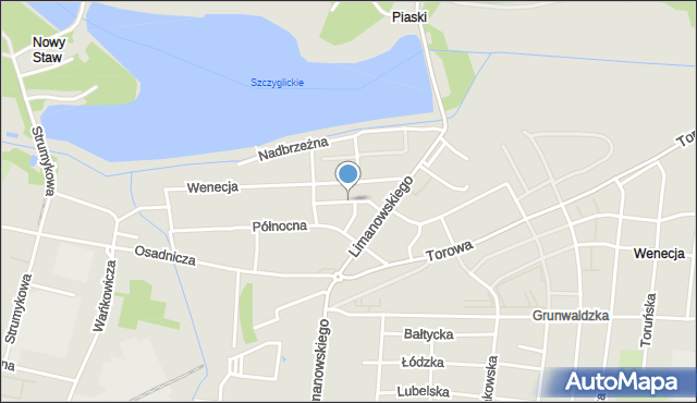 Ostrów Wielkopolski, Regatowa, mapa Ostrów Wielkopolski