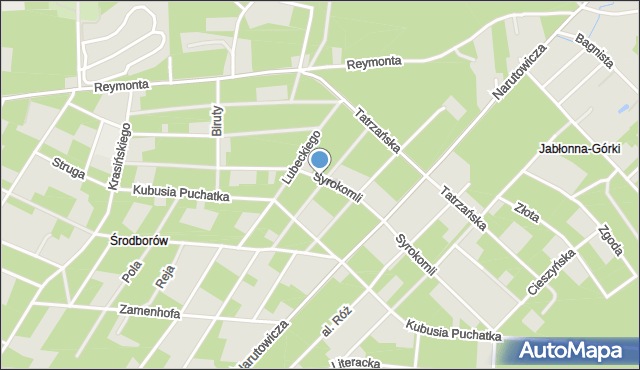 Otwock, Rejtana Tadeusza, mapa Otwock