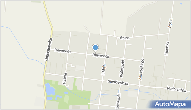 Ożarów Mazowiecki, Reymonta Władysława, mapa Ożarów Mazowiecki