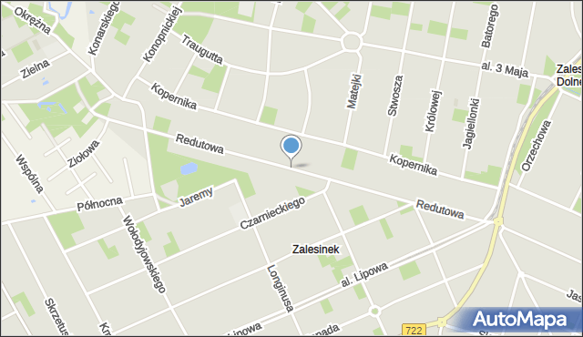 Piaseczno, Redutowa, mapa Piaseczno