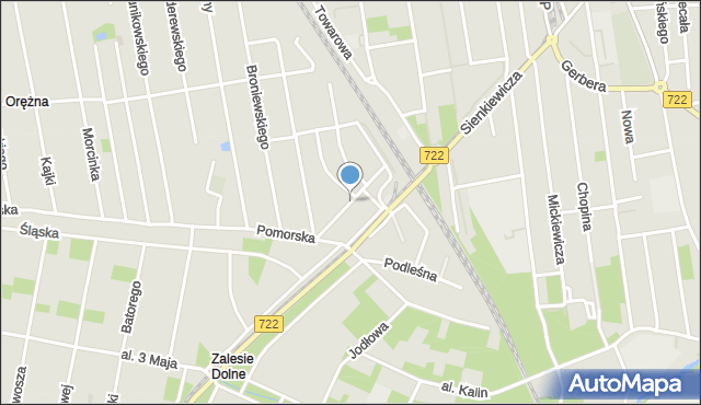 Piaseczno, Reja Mikołaja, mapa Piaseczno