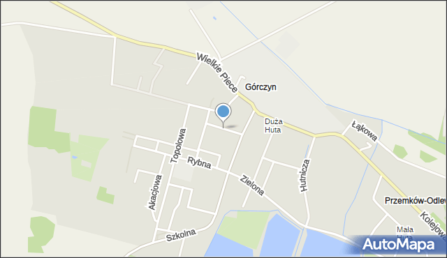 Przemków, Rentowa, mapa Przemków