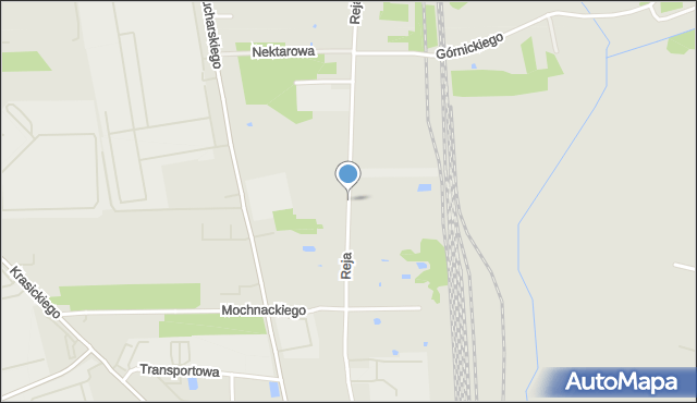 Radomsko, Reja Mikołaja, mapa Radomsko